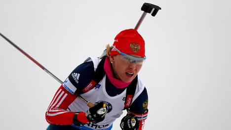 Die russische Biathletin Jekaterina Glasyrina wurde vorläufig gesperrt
