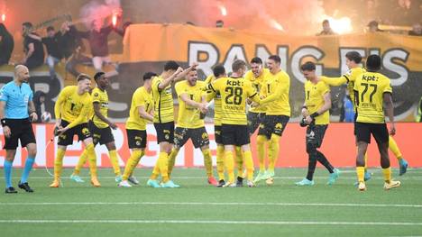 Die Young Boys Bern feiern die Meisterschaft