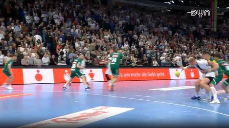 Der THW Kiel führt die Partie gegen SC DHfK Leipzig deutlich an. Den Schlussstrich zog letzendlich ein traumhafter Pass auf Patrick Wiencek.