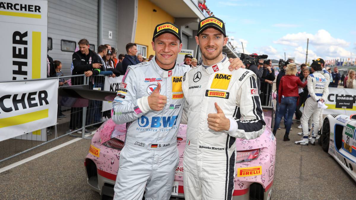 SEBASTIAN ASCH (Mercedes): Asch (l.) kommt als Tabellendritter mit 27 Punkten Rückstand auf die Spitze nach Hockenheim. Dank des zweiten Saisonsieges am vergangenen Sonntag auf dem Sachsenring wahrte der zweimalige Champion seine Chancen auf den dritten Titel. "Ich habe die gesamte Saison gesagt, ich gebe erst auf, wenn nichts mehr geht", so Asch