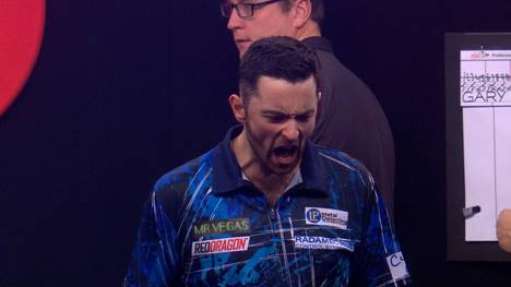 170er Finish im Duell zwischen Luke Humphries und Gary Anderson. 