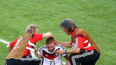 Christoph Kramer (M.) musste im WM-Finale ausgewechselt werden