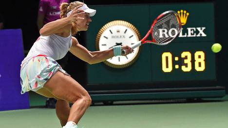 Angelique Kerber verlor im Finale gegen Dominika Cibulkova