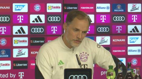 Auf der Pressekonferenz spricht der Bayern Trainer Thomas Tuchel über das überraschende Aus von Trainer-Kollege Jürgen Klopp beim FC Liverpool. 