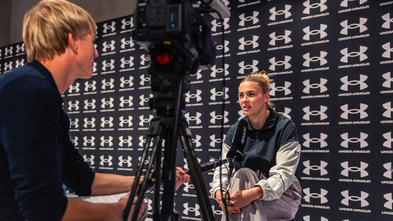 Laura Freigang im Gespräch mit SPORT1-Reporter Thorsten Siegmund
