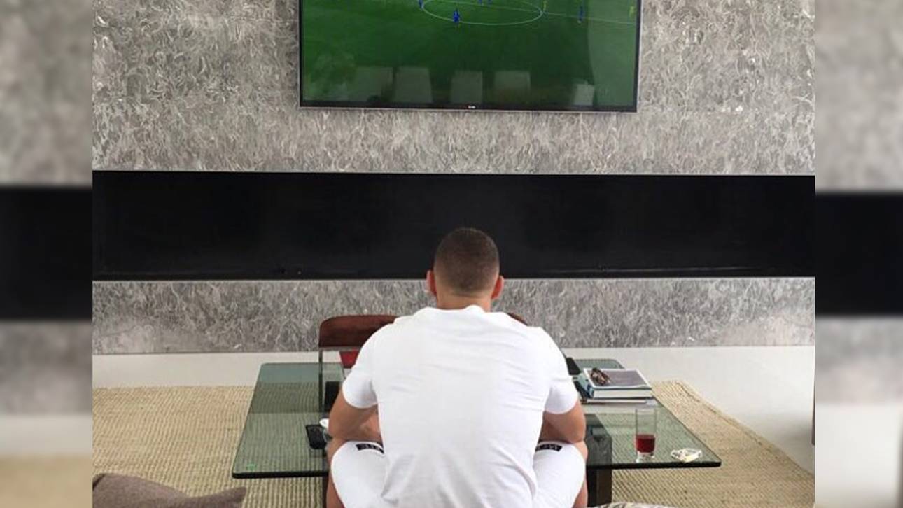 Benzema als einsamer TV-Fan