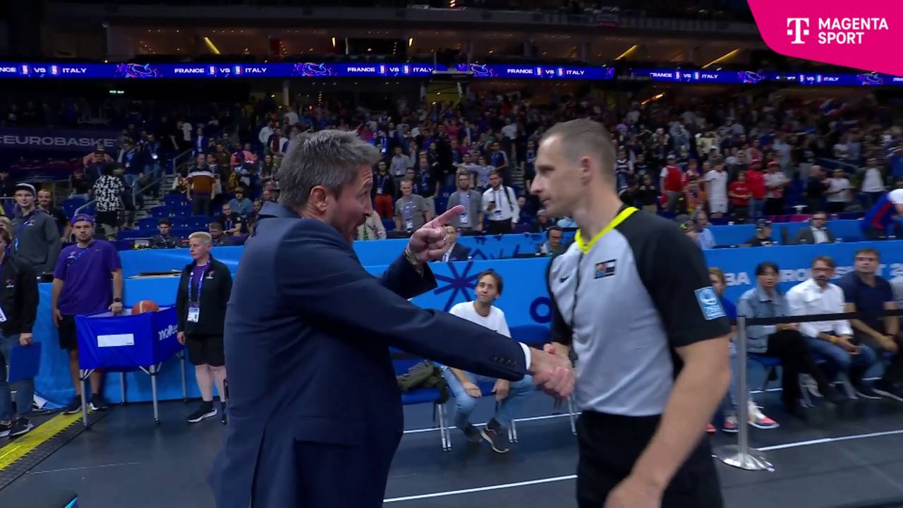 Basketball EM: Italiens Trainer Gianmarco Pozzecco unzufrieden mit Referees