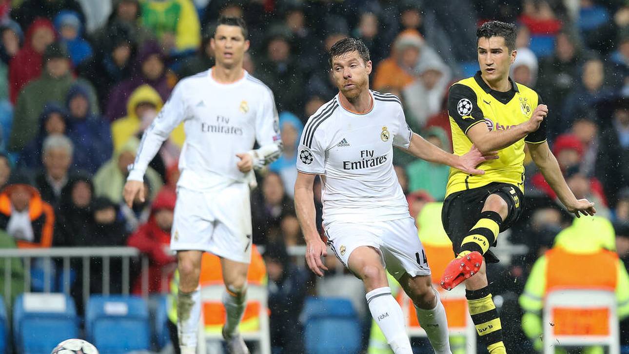 Nuri Sahin (rechts) in Aktion gegen Xabi Alonso