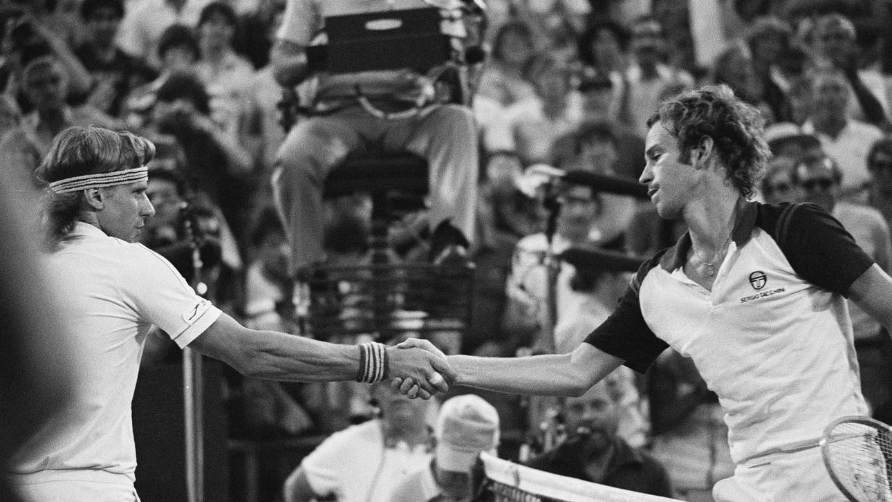 John McEnroe würdigte Björn Borg bei der Gratulation nach einem Spiel keines Blickes