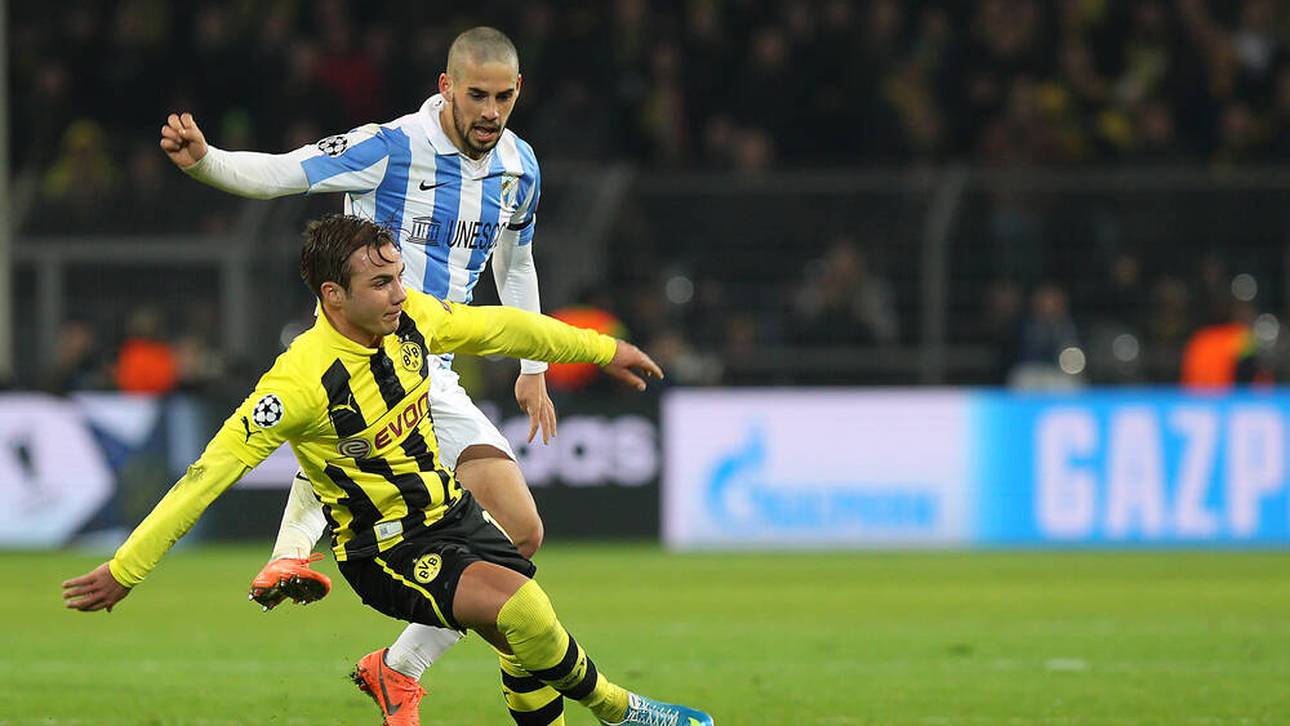 Da schien die Welt noch in Ordnung: Málagas Isco im Champions-League-Duell mit dem BVB (Mario Götze)