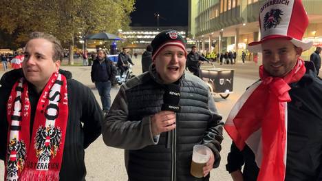 Vor dem Länderspiel zwischen Österreich und Deutschland geben Fans des ÖFB ihren Tipp zu der Partie ab.