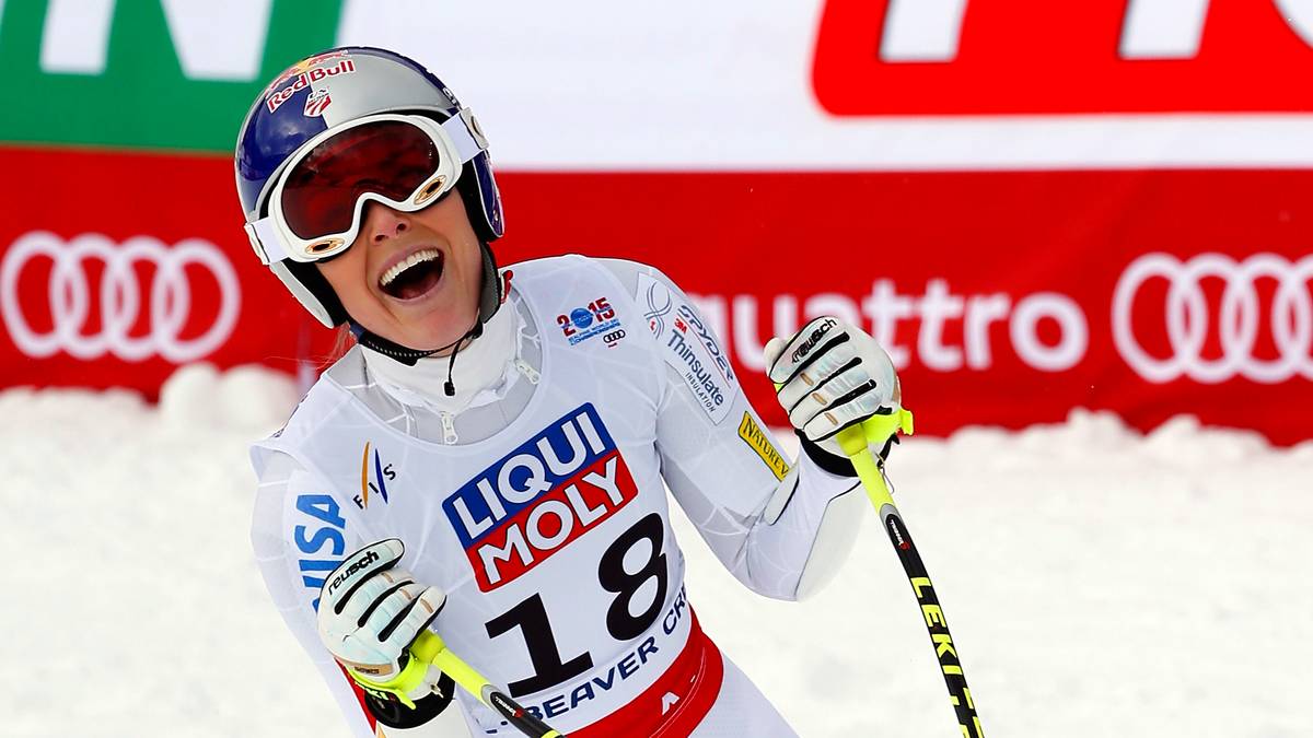 Dominatorin Lindsey Vonn kommt im ersten Streckenteil nicht wirklich zurecht. Unten zündet die Amerikanerin aber den Turbo - Rang eins für den Moment