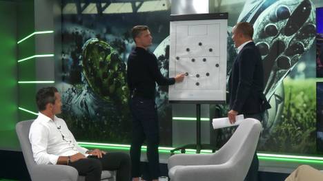 Nürnberg-Coach Robert Klauß erklärt im Maschinensucher Doppelpass 2. Bundesliga mithilfe einer Taktiktafel, was genau er damals eigentlich auf der Kult-PK meinte. 