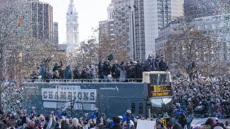 Hunderttausende bereiteten den Philadelphia Eagles einen sagenhaften Empfang