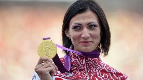 Natalja Antjuch gewann Gold über 400 Meter Hürden bei Olympia 2012