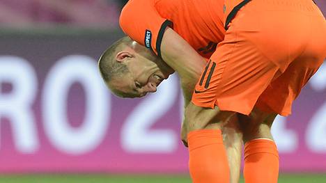 Arjen Robben kann nicht für die niederländische Nationalmannschaft antreten