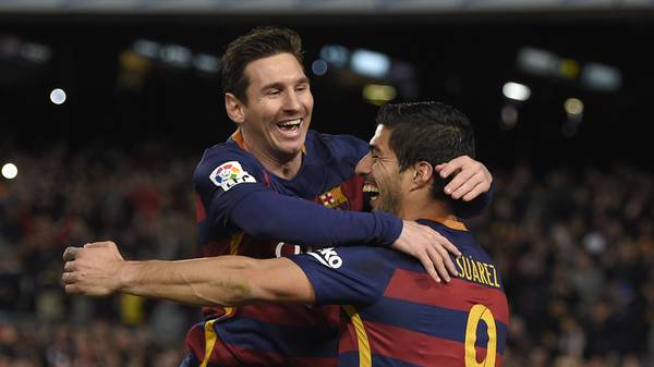 Lionel Messi und Luis Suarez