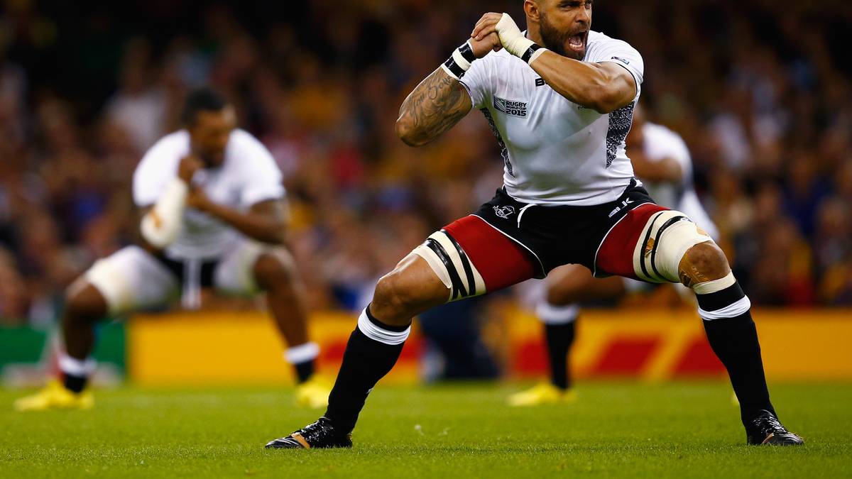 Tanzen für den Sieg: Fijis Rugbyspieler versuchen ihre Gegner mit dem Cibi zu beeindrucken