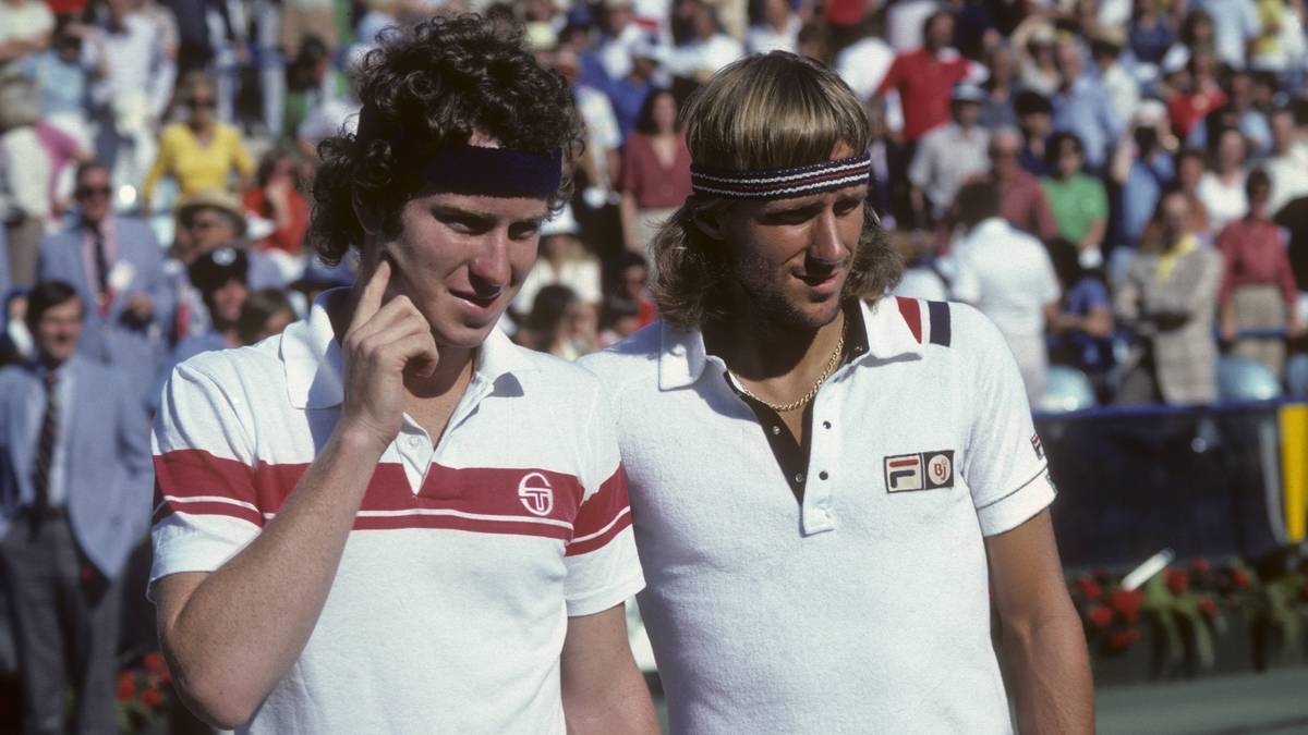 Ikonische Rivalen: John McEnroe (l.) und Björn Borg