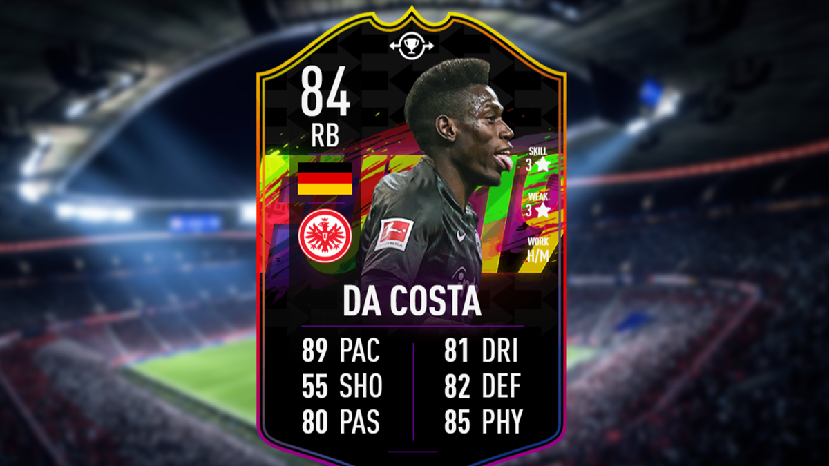 Startaufstellung: Danny da Costa - Ein Außenverteidiger, der von Bayer 04 Leverkusen 2017 zum Ligakonkurrenten Eintracht Frankfurt wechselte