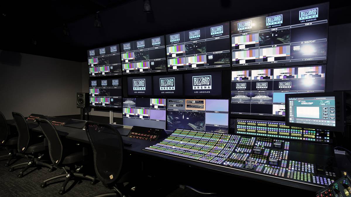 Die Arena ist mit einer Regie ausgestattet aus welcher TV und Streamproduktionen stattfinden werden.