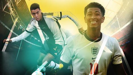 Jamal Musiala und Jude Bellingham sind die wohl größten Talente in ihrem Jahrgang. Vor dem direkten Duell bei England gegen Deutschland werden die beiden miteinander verglichen.