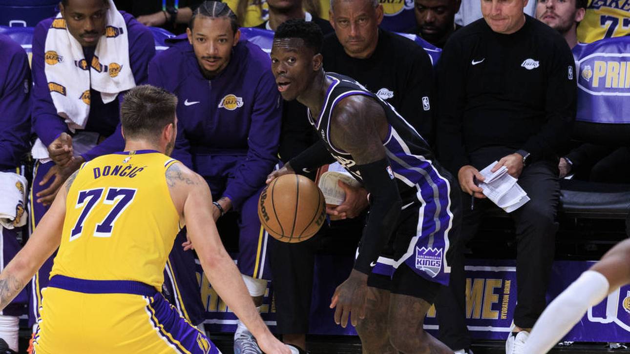 Dennis Schröder im Duell mit Luka Doncic in der Preseason