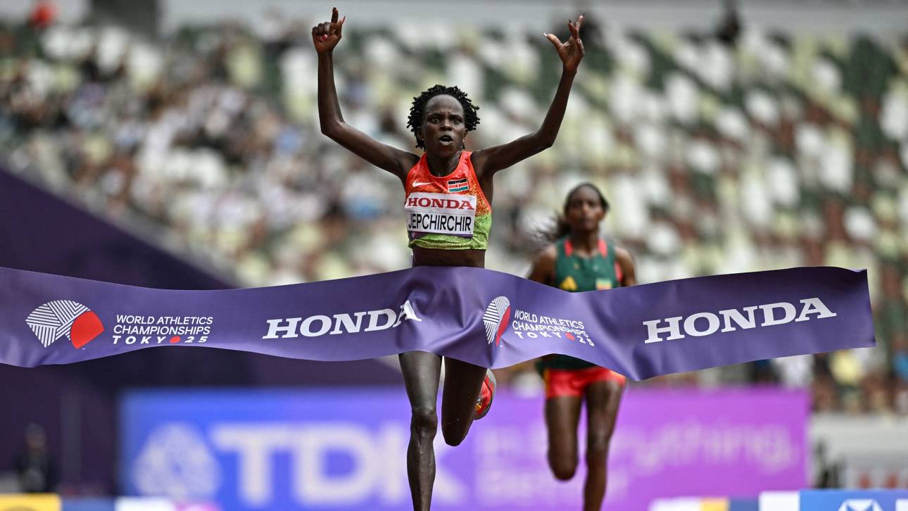 Nach Zielsprint: Jepchirchir rennt zu Marathon-Gold