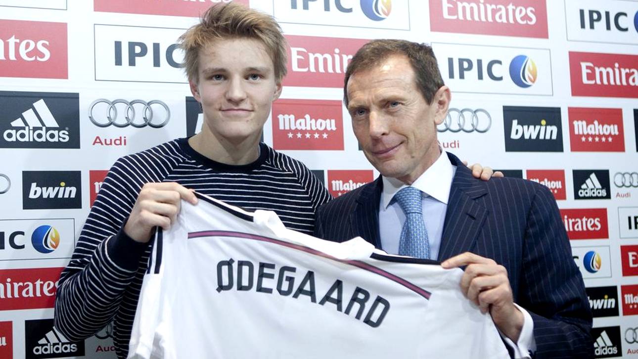 Martin Ödegaard 2015 bei seiner Verpflichtung von Real Madrid