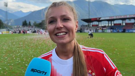 Die Red Eagles Austria durften das Traum-Spiel gegen den FC Bayern ausrichten und schafften mit einer 1:3-Niederlage ein beachtliches Ergebnis. Sophia Schweighöfer zeigt sich begeistert.