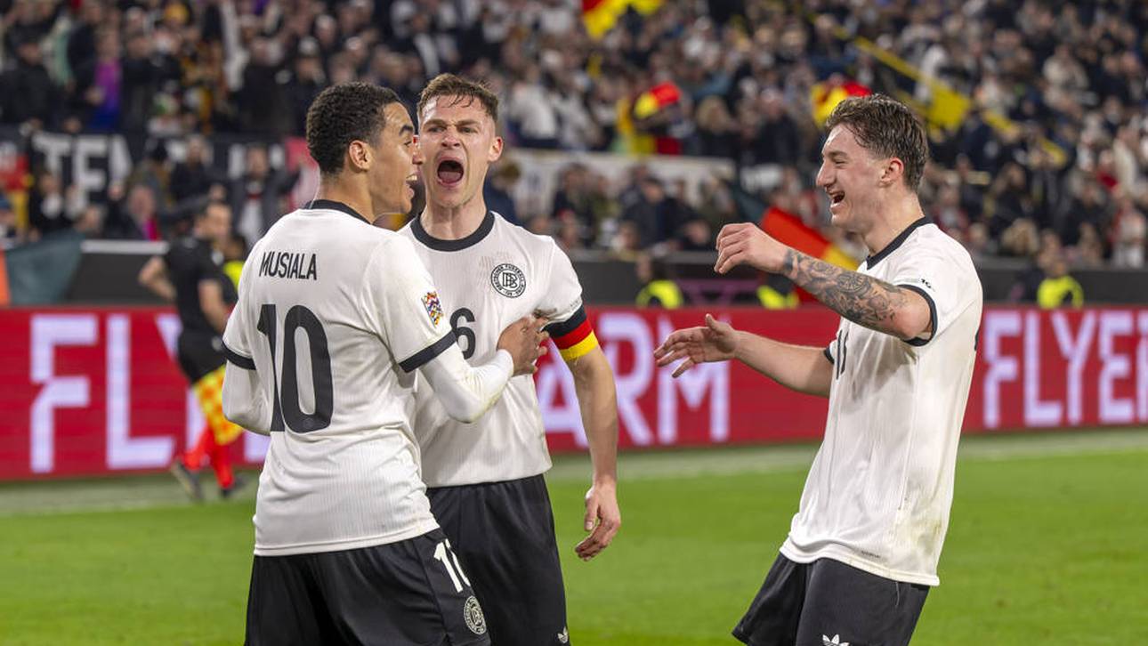 DFB-Kapitän Joshua Kimmich freut sich über die Nachnominierung von Angelo Stiller