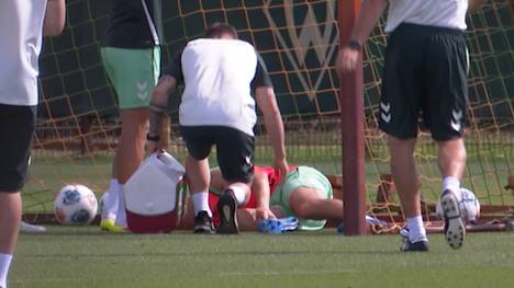 Die Sorgenfalten in Bremen werden größer. Mit Olivier Deman fällt der nächste Spieler langfristig aus. Trainer Horst Steffen will sich nicht unterkriegen lassen. Doch die Lage bei Werder ist nach dem Pokal-Aus bereits ernst.