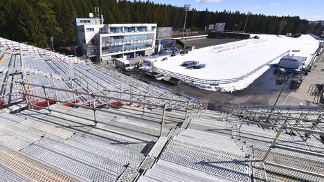 So werden die Tribünen in Nove Mesto am Wochenende aussehen