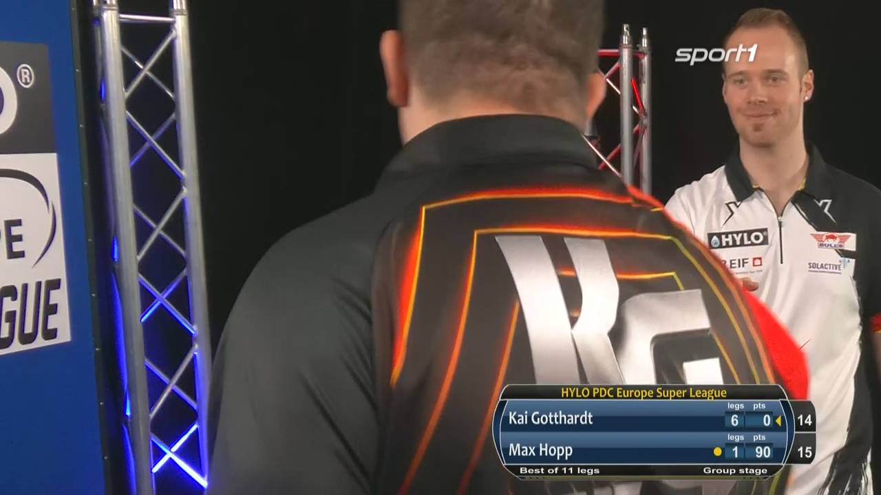 Super League Darts: Kai Gotthardt besiegt Max Hopp mit 6:1