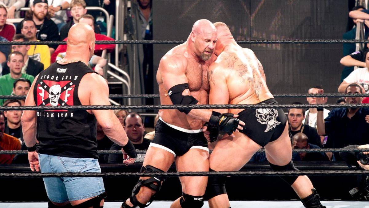 Bei WrestleMania XX im Jahr 2004 besiegte Goldberg den jungen Brock Lesnar in seinem  letzten WWE-Match für über zehn Jahre. Kurios: Auch Lesnar verließ WWE damals zwischenzeitlich, weil sich das in beiden Fällen rumgesprochen hatte, buhten die Fans beide gnadenlos aus