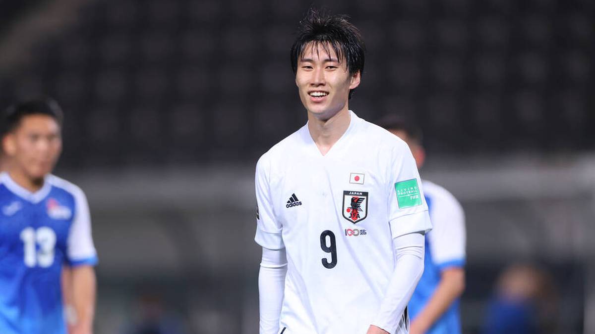 Daichi Kamada im Auswärtstrikot