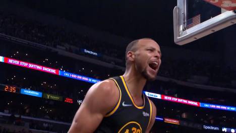 Steph Curry hat beim 105:90-Sieg der Warriors gegen die L.A. Clippers seinen eigenen Dreier-Rekord übertroffen. In der Szene des Spiels kassierte der Star jedoch ein technisches Foul.