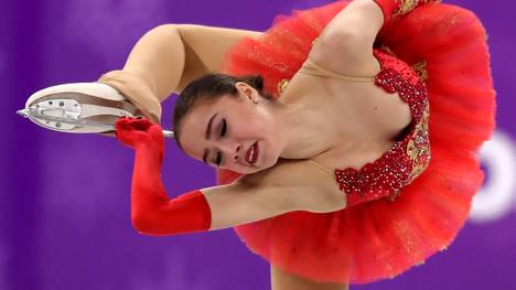 Alina Sagitowa sorgte für das erste Gold der Olympischen Athleten aus Russland