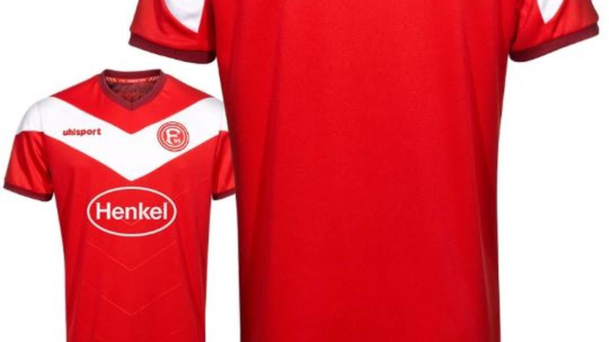 FORTUNA DÜSSELDORF: Das neue Heimtrikot des Aufsteigers aus Düsseldorf läuft unter dem Motto "Tradition". Vorbild für den neuen Dress ist das Fortuna-Trikot von 1966 - dem Jahr des ersten Bundesliga-Aufstiegs der Düsseldorfer
