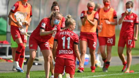 Die Frauen von Bayer Leverkusen feierten Einzug ins Pokal-Halbfinale