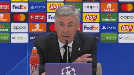 Carlo Ancelotti war mit der Schiedsrichterleistung beim ersten Champions-League-Halbfinale zwischen Real und City nicht zufrieden. 