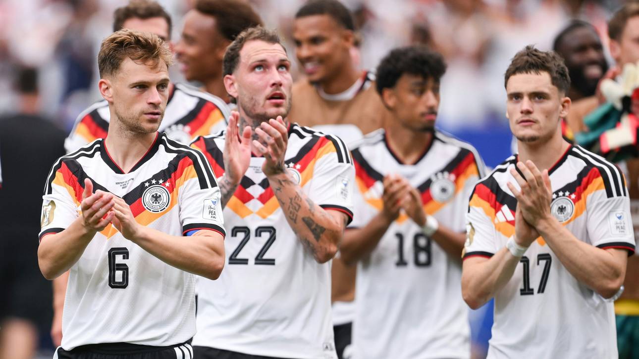 Nationalspieler Kimmich und Raum (v.l.)
