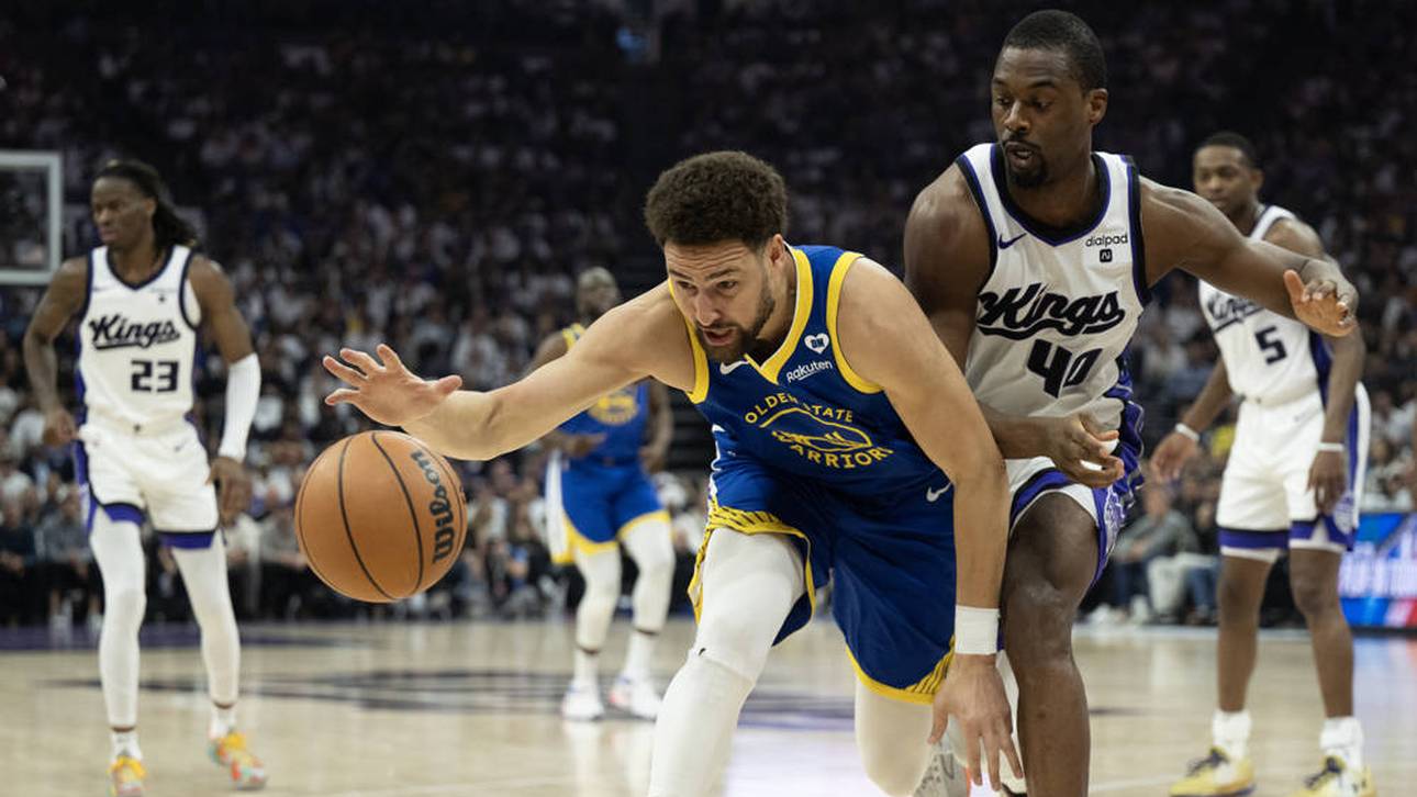 Klay Thompson (am Ball) erlebte einen ganz schlechten Abend für die Golden State Warriors