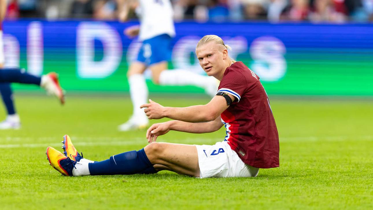 Haaland beim 1:0-Sieg gegen Finnland