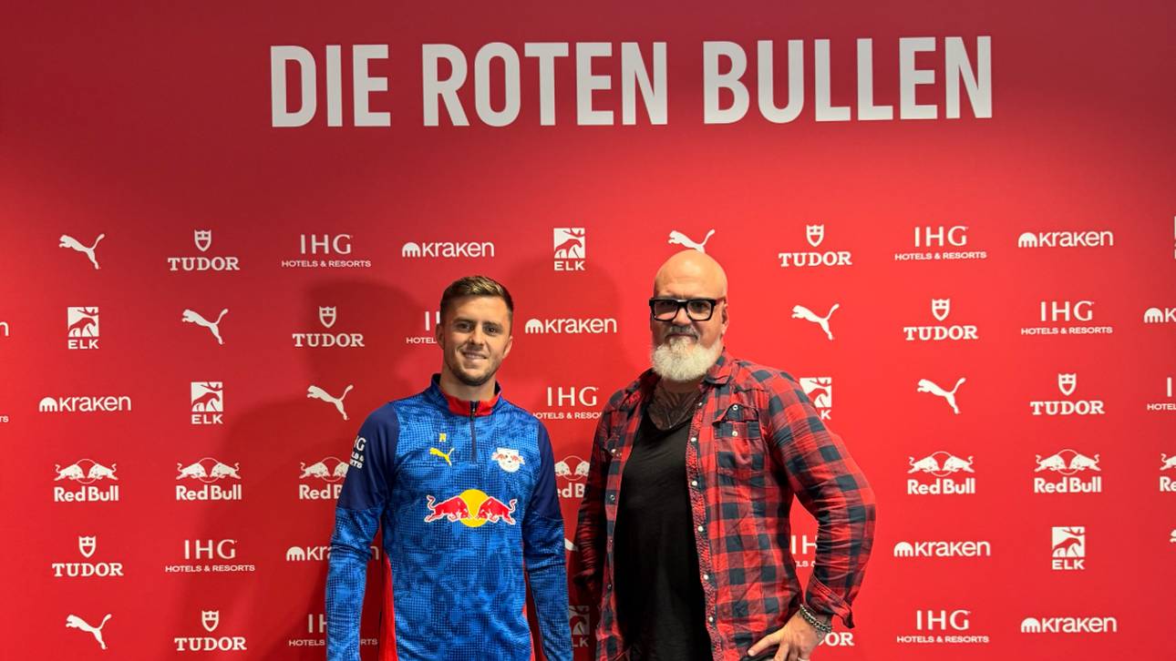 Christoph Baumgartner (l.) und SPORT1-Reporter Reinhard Franke (r.)
