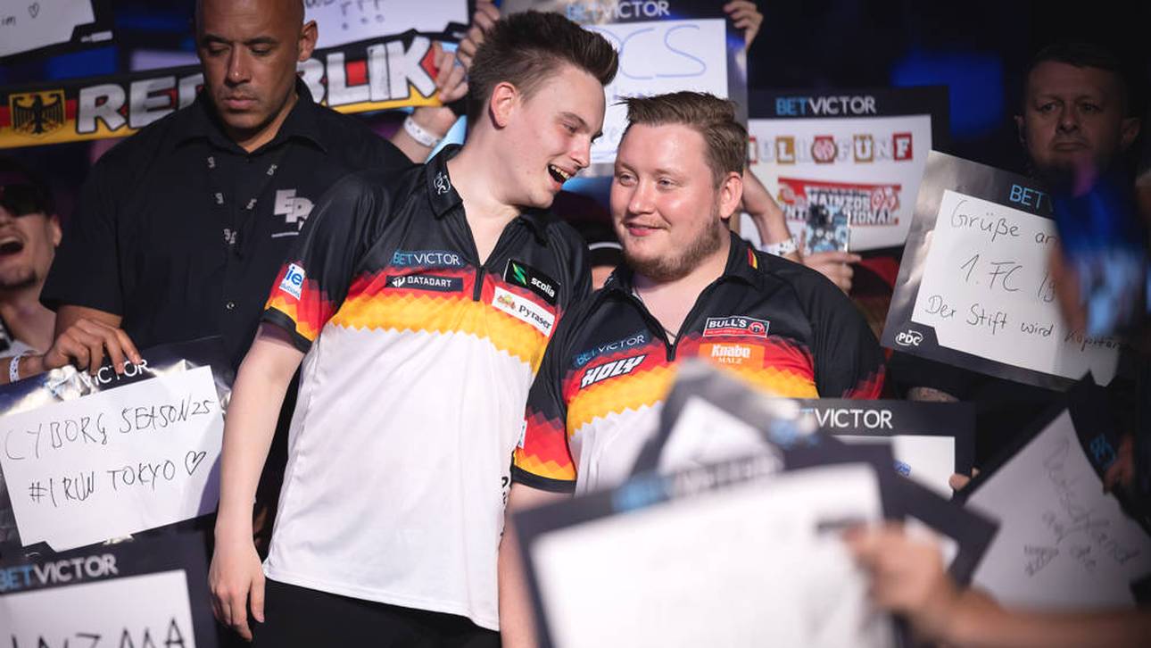 Deutsches Darts-Duo startet mit Gala