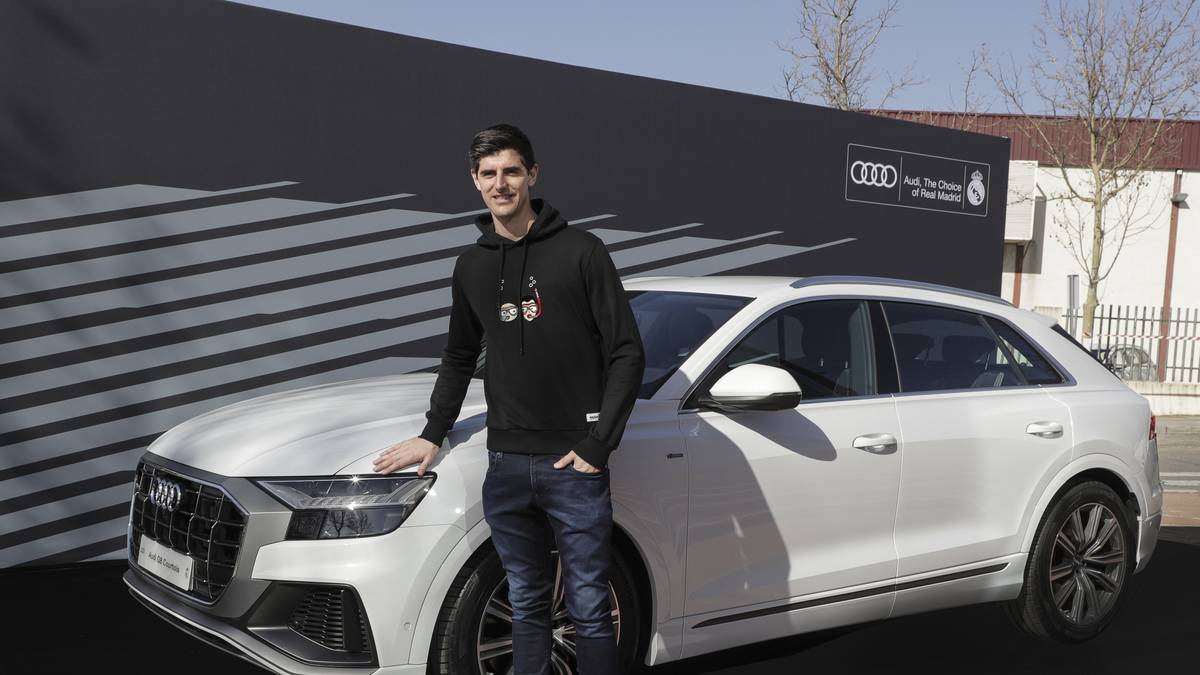 Welttorhüter Thibaut Courtois gesellt sich mit seinem Q8 50 TDI quattro tiptronic zur Fraktion um Kroos und Carvajal. Seine Version ist aber "schon" für 86.170 Euro zu haben