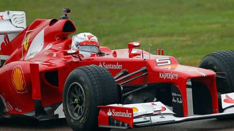 Sebastian Vettel Ferrari Testfahrt