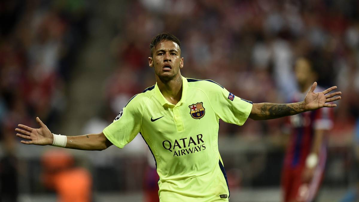 3. Platz: NEYMAR (FC Barcelona) - 9 Tore
