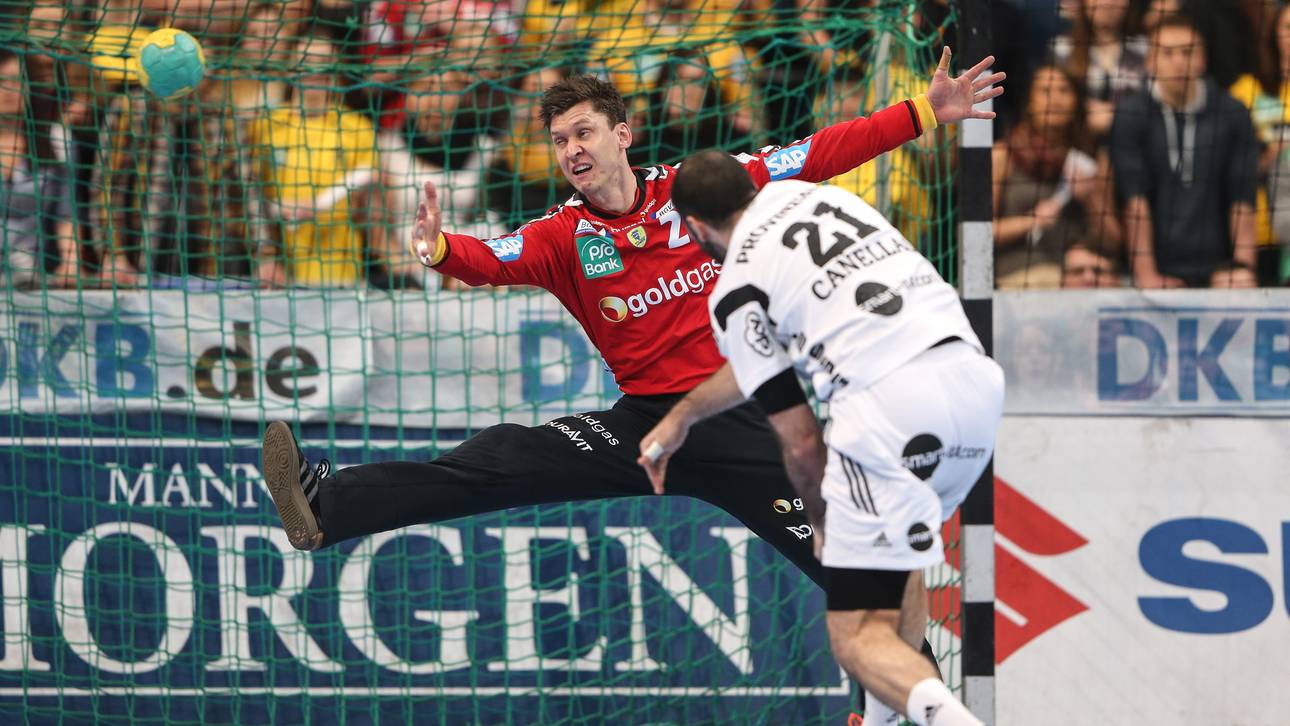 Rhein-Neckar Loewen v THW Kiel - DHB Cup-Niklas Landin